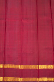 Voilet Korvai Kanjivaram Silk Saree with Retta Pettu Border 10078176