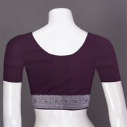 Mauve Kanjivaram Vegan Silk Saree with Contrast Pallu 10073877