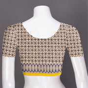 Red Hand Block Print Kota Cotton Saree 10074154