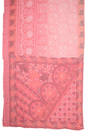 Pink Chikankari Embroided Kota Cotton Saree 10078108