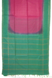 Pink Semi Tussar Saree with Zari Border 10078211