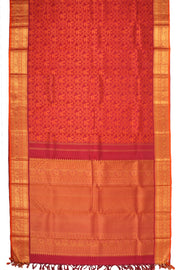 Maroon Monotone Jacquard Kanjivaram Silk Saree 10078188