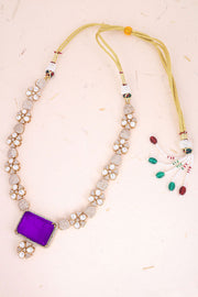 Gold Plated Dazzling Designer Necklace Set