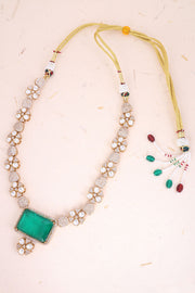 Gold Plated Dazzling Designer Necklace Set