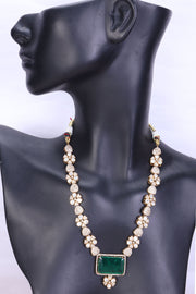Gold Plated Dazzling Designer Necklace Set
