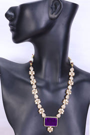 Gold Plated Dazzling Designer Necklace Set