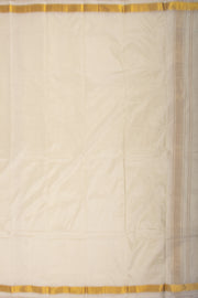 Vintage Gold Kanjivaram Silk 9 x 5 Dhoti With Gold Zari Border 10076406