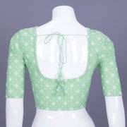 Mint Green Banarasi Cotton Blouse