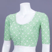 Mint Green Banarasi Cotton Blouse