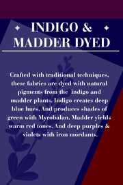 Indigo Handblock Print Pre-Washed Pure Cotton Shirt 10074397