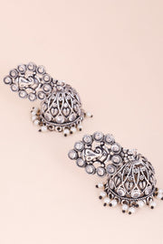 Oxidised Ethnic Jhumka Earring