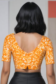 Yellow Batik Rayon Blouse 10075026