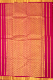 Beige Kanjivaram Silk Saree with Thazhambu Border 10078179