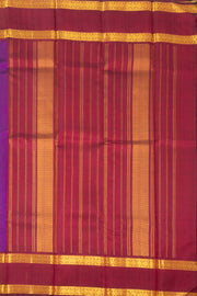 Voilet Korvai Kanjivaram Silk Saree with Retta Pettu Border 10078176