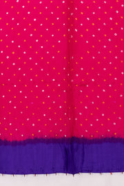 Pink Bandhani Mulberry Silk Dupatta 10072135