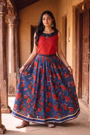 Ikat Cotton Skirt 10077520