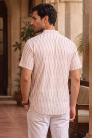 Ikat Cotton Men's Short Kurta With Front Pocket 10076946