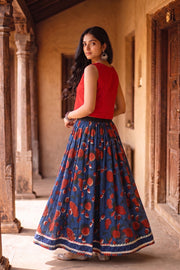 Ikat Cotton Skirt 10077520