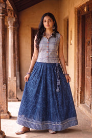 Ikat Cotton Skirt 10077524 