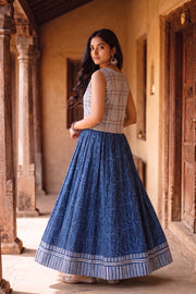 Ikat Cotton Skirt 10077524