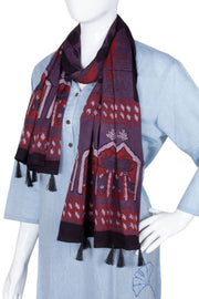 Lavender Vanaspathi Modal Silk Cotton Stole 10075287