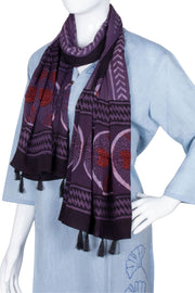 Lavender Vanaspathi Modal Silk Cotton Stole 10075285