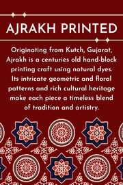 Blue Half Sleeve Ajrakh Printed Cotton Mens Shirt 10072720