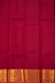 Maroon Monotone Jacquard Kanjivaram Silk Saree 10078188