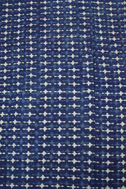 Blue Dabu Printed Cotton Salwar Suit Material - Avishya