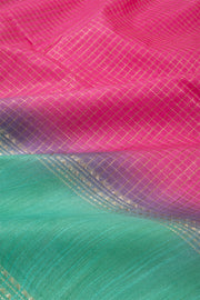 Pink Semi Tussar Saree with Zari Border 10078211
