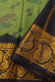 Olive Green Sungudi Saree 10078067