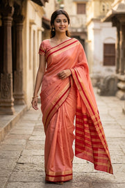 Soft Pink Mysore Semi Crepe Silk Saree 10077799