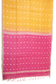 Yellow Semi Tussar Silk Saree 10078225