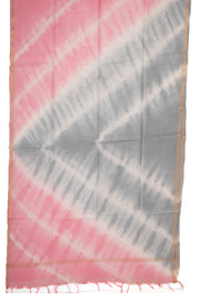 Grey Shibori Dye Semi Tussar Saree 10078222