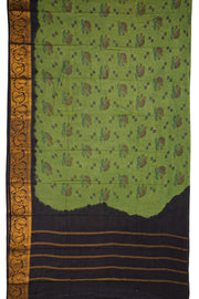 Olive Green Sungudi Saree 10078067