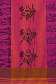 Hand Block Printed Cotton Saree 10057404