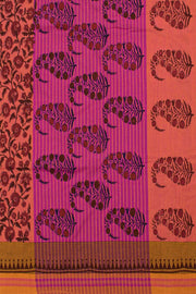 Hand Block Printed Cotton Saree 10057403