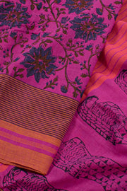 Hand Block Printed Cotton Saree 10057404