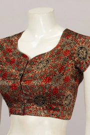 Maroon Ajrakh Printed Mashru 10066093