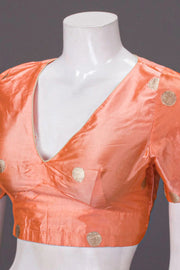 Orange Banarasi Silk Blouse 10064842