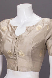 Beige Banarasi Silk Blouse 10064840