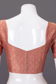Pale Copper Banarasi Silk Blouse 10064286