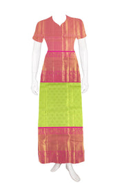 Universal Size Pure Zari Kanchi Pattu Pavadai Material 10055457