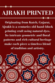 Brown Hand Block Printed Mashru Blouse 10066092