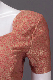 Pale Copper Banarasi Silk Blouse 10064286