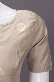 Beige Banarasi Silk Blouse 10064840