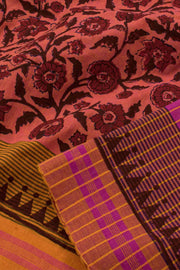 Hand Block Printed Cotton Saree 10057403