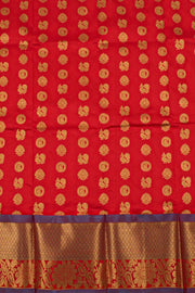 2 to 4 Years Pure Zari Kanchipuram Pattu Pavadai Material 10054659