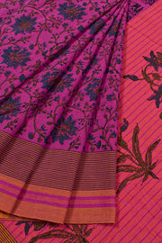 Hand Block Printed Cotton Saree 10057404