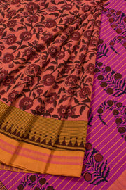 Hand Block Printed Cotton Saree 10057403